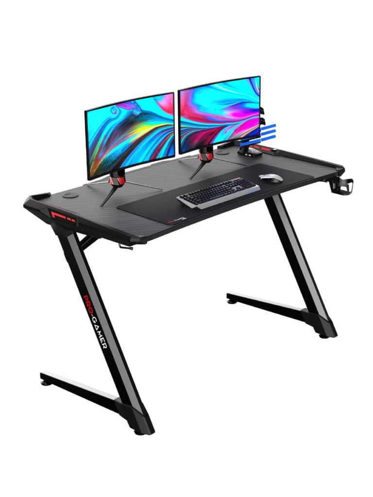 Biurko gamingowe D4000 LED