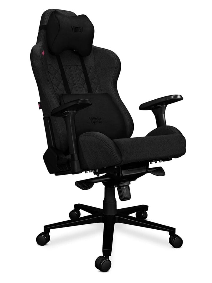 Fotel gamingowy YUMISU 2050 Tkanina BLACK - obrazek 3
