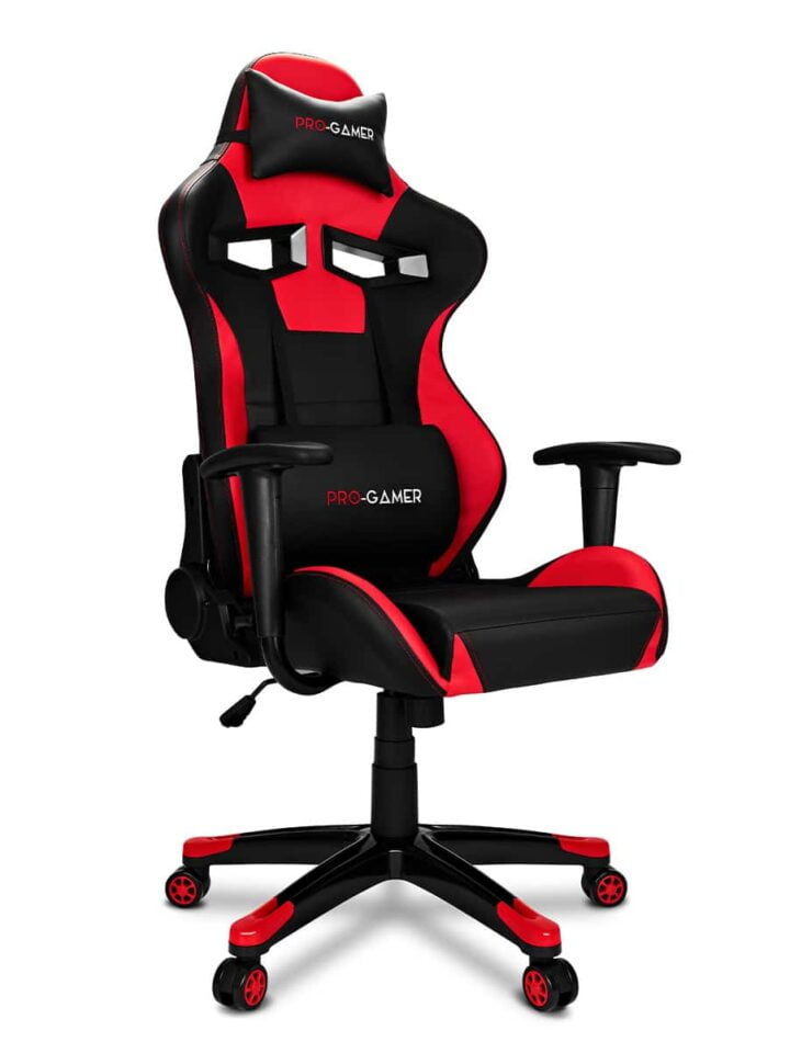 Fotel gamingowy AGURI Czerwony - obrazek 2
