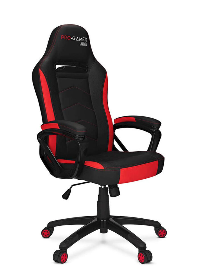 Fotel gamingowy ATILLA Carbon Czerwony - obrazek 2
