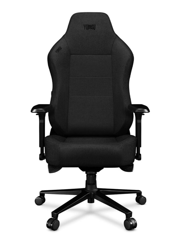 Fotel gamingowy YUMISU 2054 Tkanina BLACK/BLACK - obrazek 4