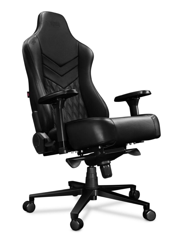 Fotel gamingowy YUMISU 2053 Magnetic Real Leather BLACK - obrazek 6
