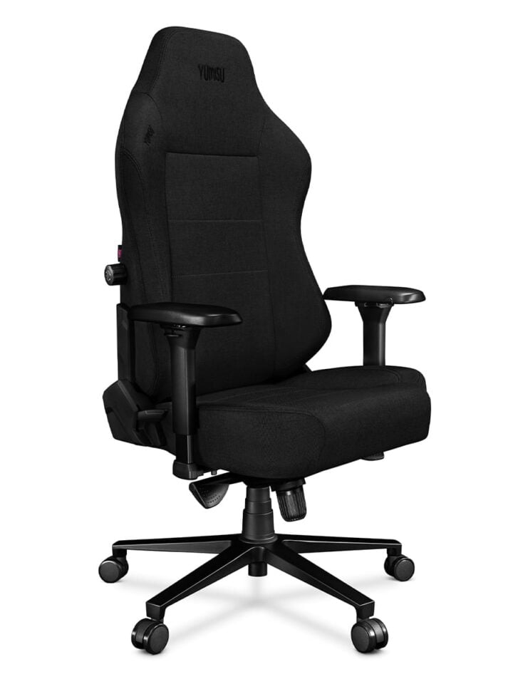 Fotel gamingowy YUMISU 2054 Tkanina BLACK/BLACK - obrazek 5