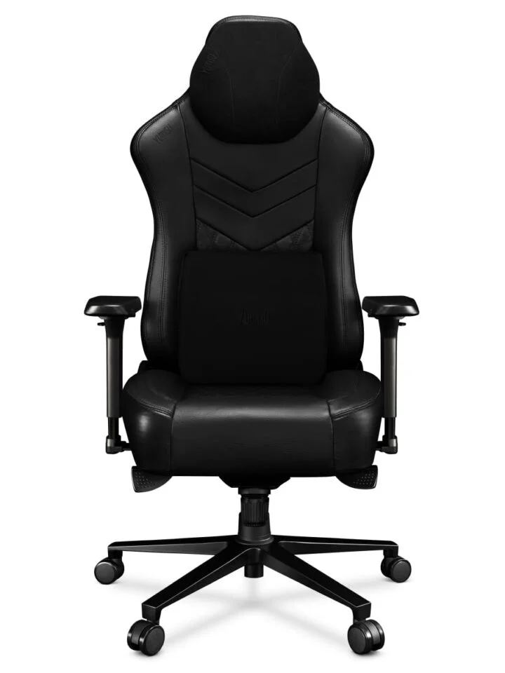 Fotel gamingowy YUMISU 2053 Magnetic Real Leather BLACK