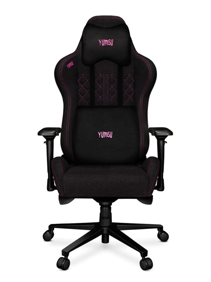 Fotel gamingowy YUMISU 2050 Tkanina PINK - obrazek 3