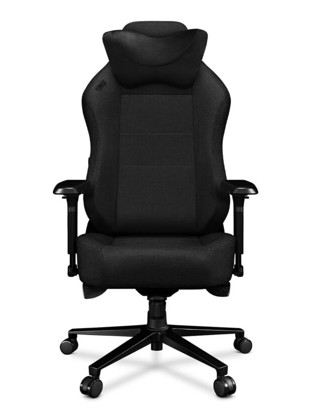 Fotel gamingowy YUMISU 2054 Tkanina BLACK/BLACK