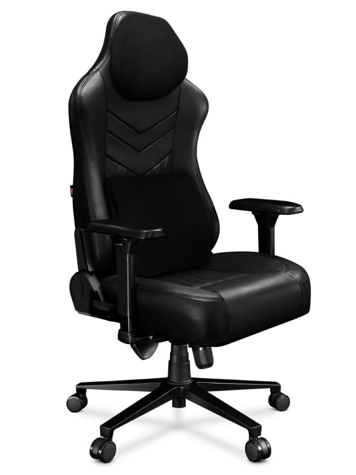 Fotel gamingowy YUMISU 2053 Magnetic Real Leather BLACK - obrazek 4