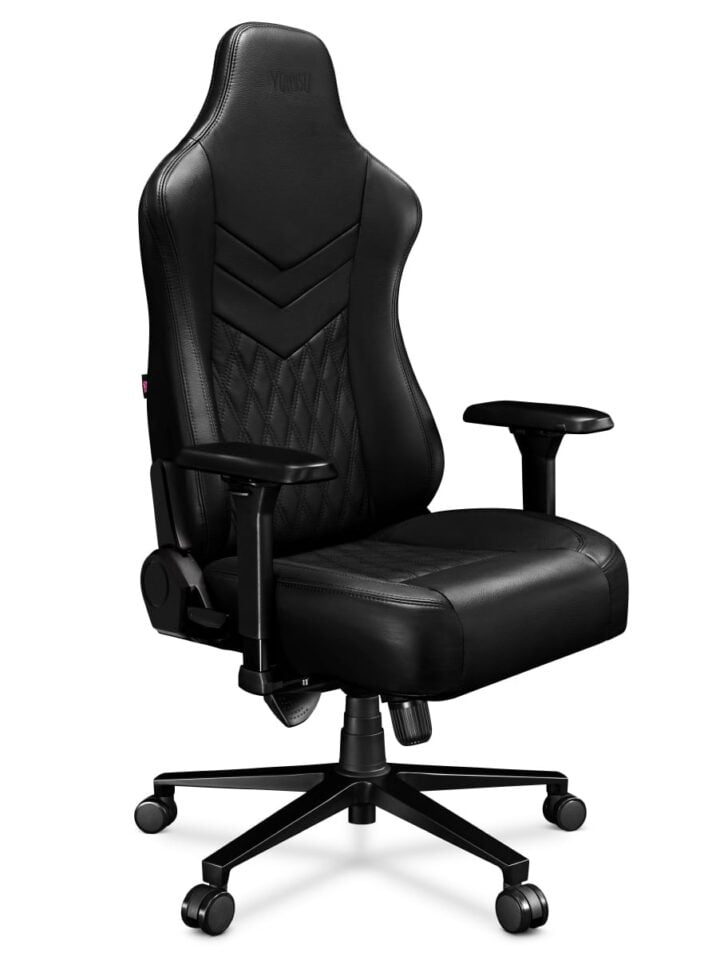 Fotel gamingowy YUMISU 2053 Magnetic Real Leather BLACK - obrazek 7