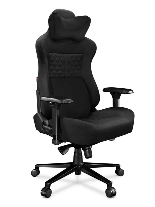Fotel gamingowy YUMISU 2052 Tkanina BLACK/BLACK
