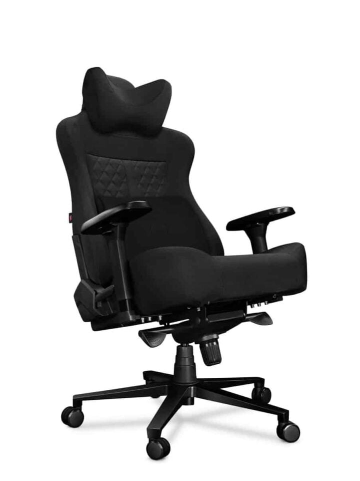 Fotel gamingowy YUMISU 2052 Tkanina BLACK/BLACK - obrazek 5