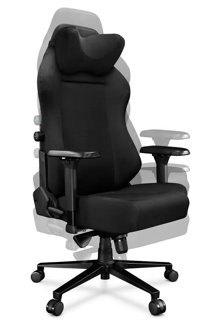 Fotel gamingowy YUMISU 2054 Tkanina BLACK/BLACK - obrazek 7