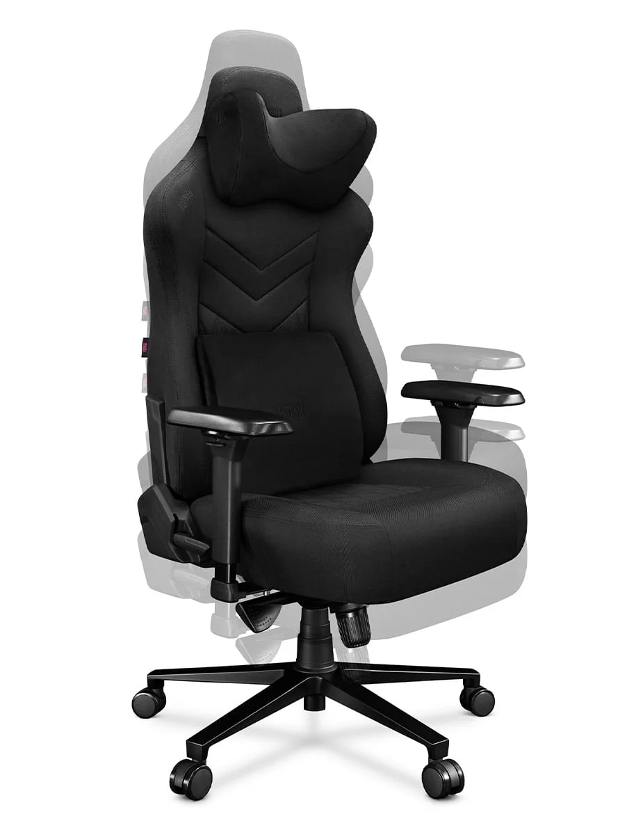 Fotel gamingowy YUMISU 2053 Tkanina BLACK - obrazek 6