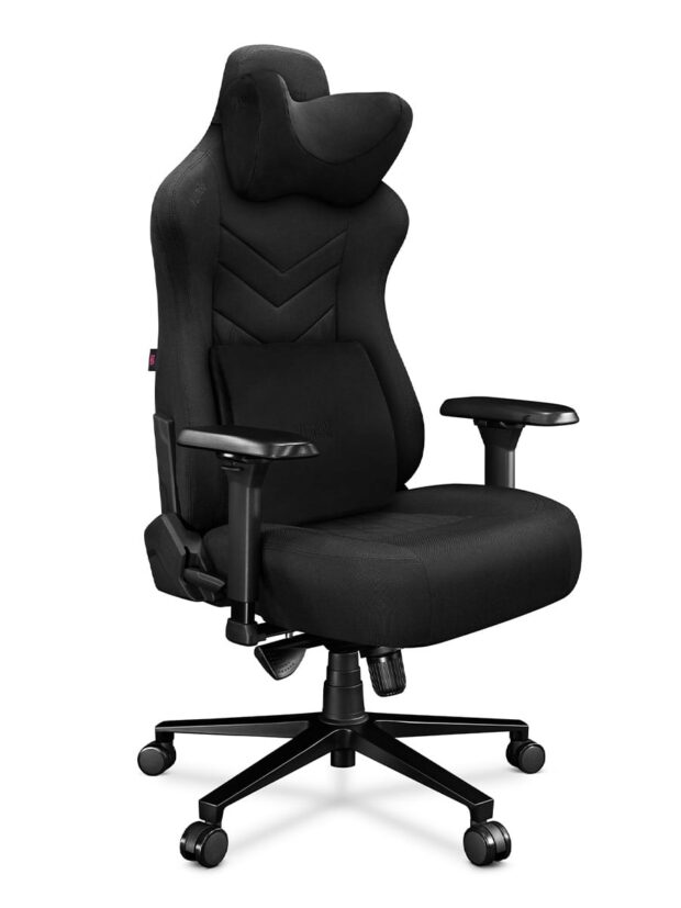 Fotel gamingowy YUMISU 2053 Tkanina BLACK