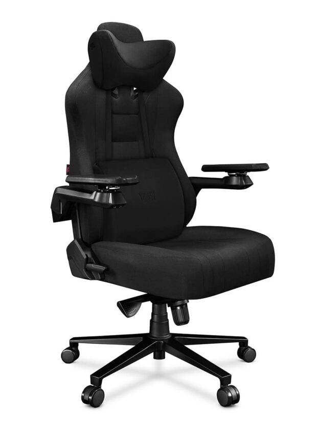 Fotel gamingowy YUMISU 2049 Tkanina BLACK