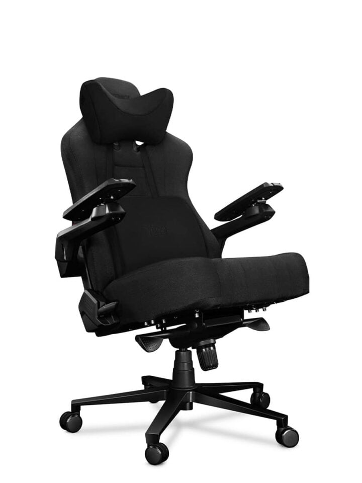 Fotel gamingowy YUMISU 2049 Tkanina BLACK - obrazek 3
