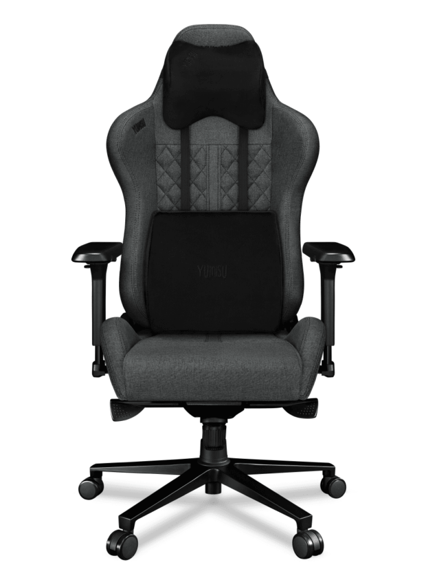 Fotel gamingowy YUMISU 2050 Tkanina GRAY/BLACK
