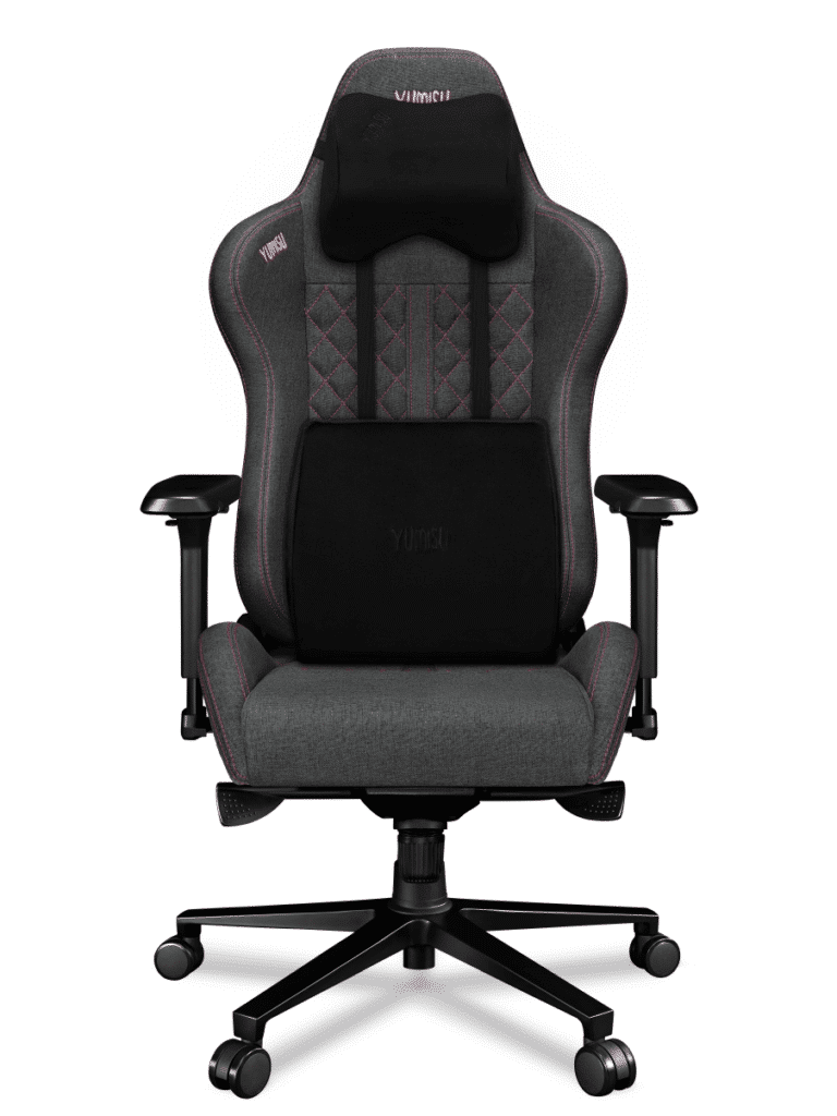 Fotel gamingowy YUMISU 2050 Tkanina GRAY/PINK