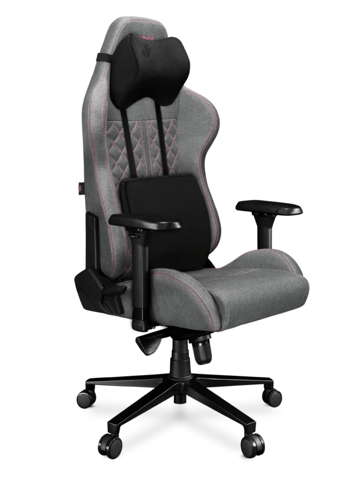 Fotel gamingowy YUMISU 2050 Tkanina CLOUD/PINK - obrazek 4