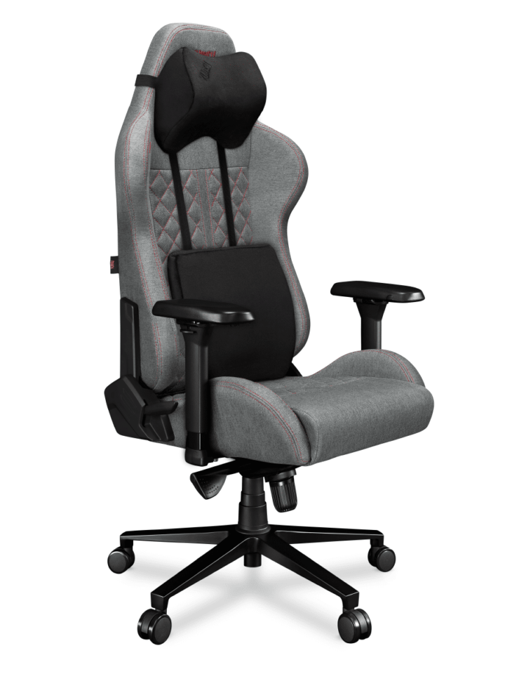 Fotel gamingowy YUMISU 2050 Tkanina CLOUD/RED - obrazek 4