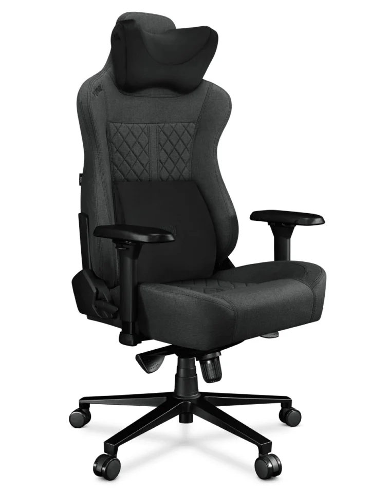 Fotel gamingowy YUMISU 2052 Tkanina GRAY/BLACK - obrazek 4