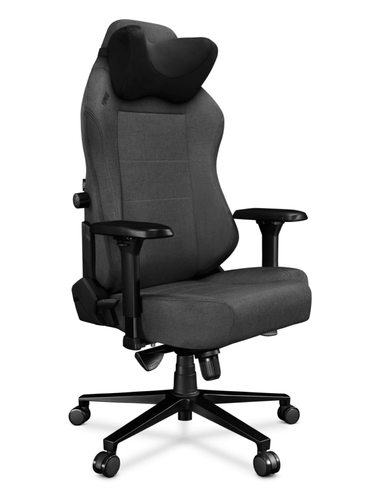 Fotel gamingowy YUMISU 2054 Tkanina GRAY/BLACK - obrazek 5