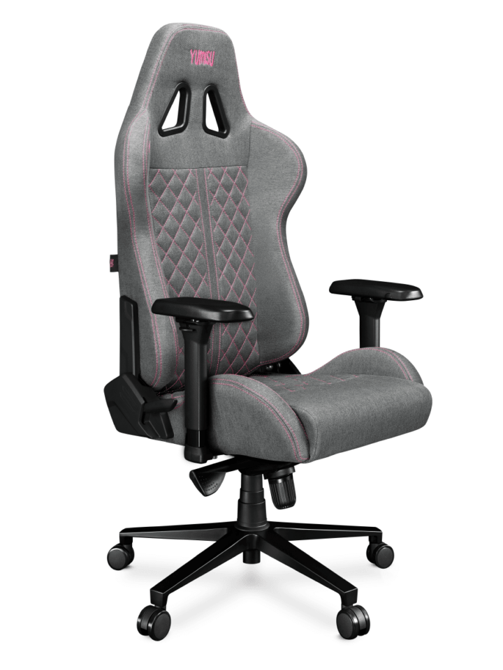 Fotel gamingowy YUMISU 2050 Tkanina CLOUD/PINK - obrazek 3