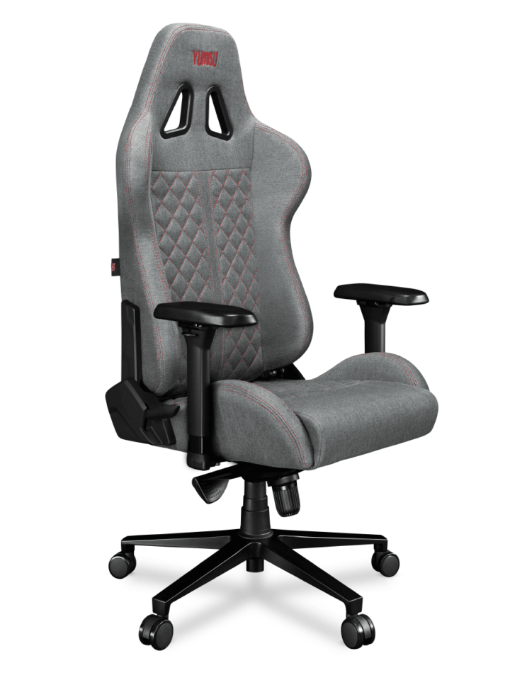 Fotel gamingowy YUMISU 2050 Tkanina CLOUD/RED - obrazek 3