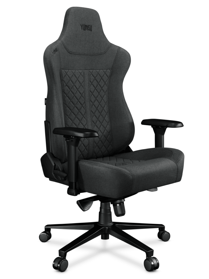 Fotel gamingowy YUMISU 2052 Tkanina GRAY/BLACK - obrazek 5