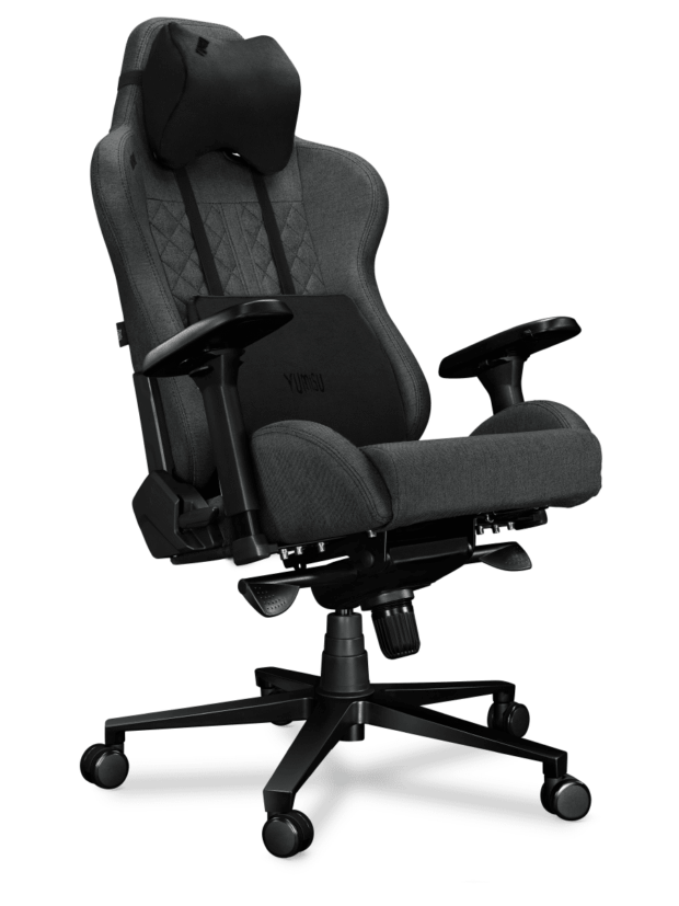 Fotel gamingowy YUMISU 2050 Tkanina GRAY/BLACK