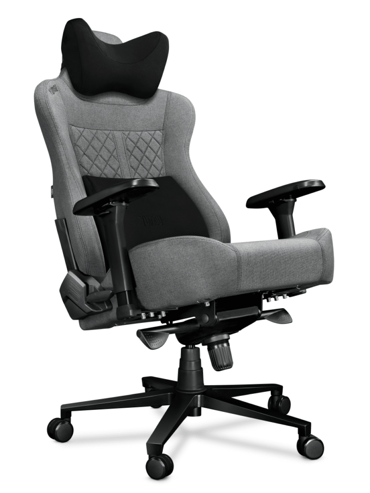 Fotel gamingowy YUMISU 2052 Tkanina CLOUD/BLACK - obrazek 2