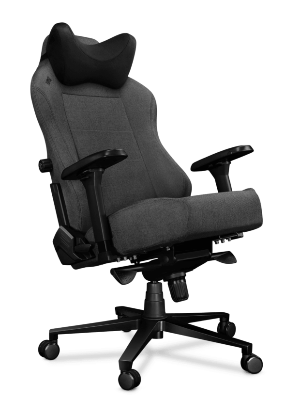 Fotel gamingowy YUMISU 2054 Tkanina GRAY/BLACK