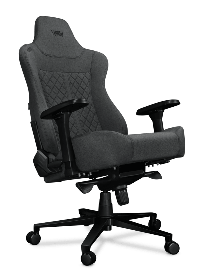 Fotel gamingowy YUMISU 2052 Tkanina GRAY/BLACK - obrazek 3