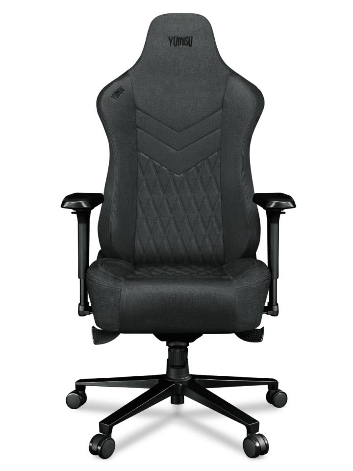 Fotel gamingowy YUMISU 2053 Tkanina GRAY/BLACK - obrazek 6