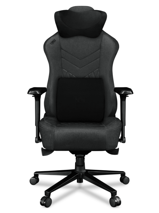 Fotel gamingowy YUMISU 2053 Tkanina GRAY/BLACK