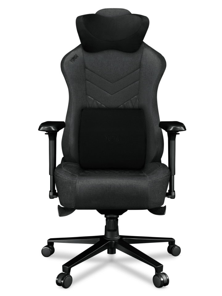 Fotel gamingowy YUMISU 2053 Tkanina GRAY/BLACK