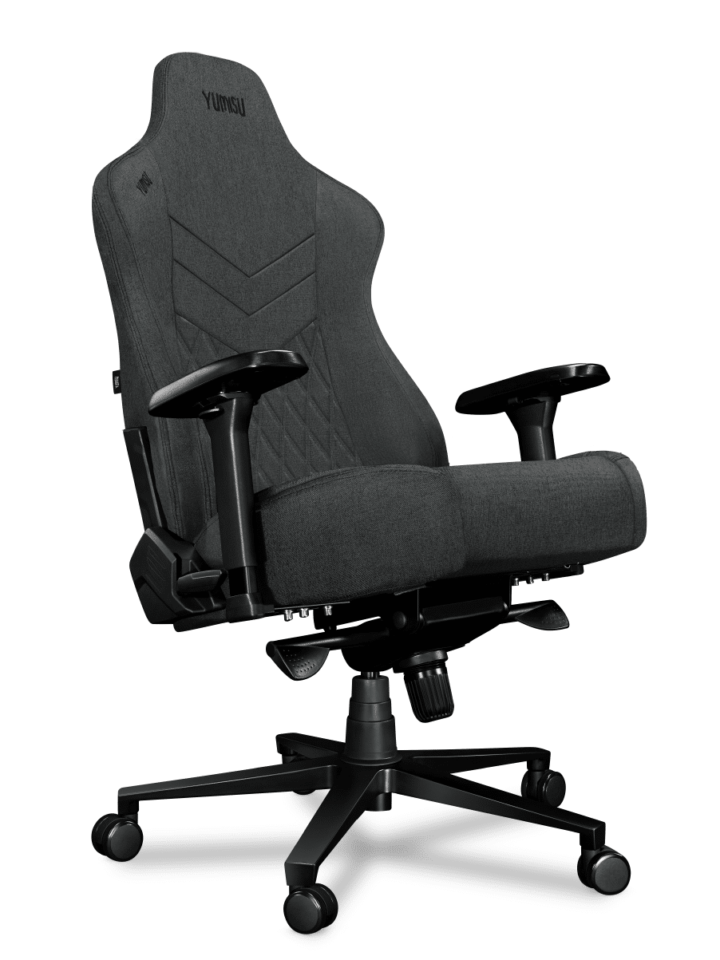 Fotel gamingowy YUMISU 2053 Tkanina GRAY/BLACK - obrazek 5