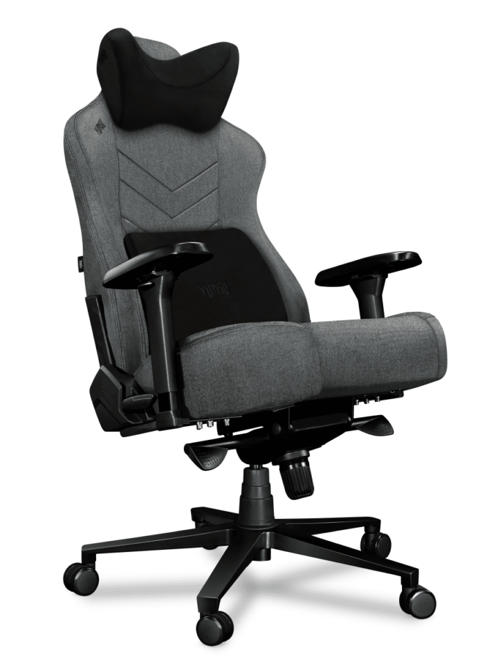 Fotel gamingowy YUMISU 2053 Tkanina CLOUD/BLACK - obrazek 4