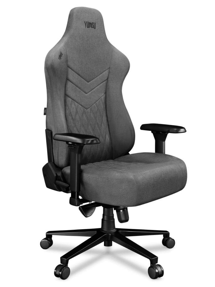 Fotel gamingowy YUMISU 2053 Tkanina CLOUD/BLACK - obrazek 3