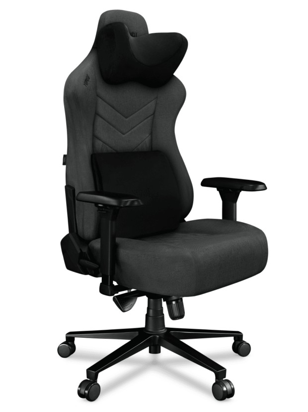 Fotel gamingowy YUMISU 2053 Tkanina GRAY/BLACK