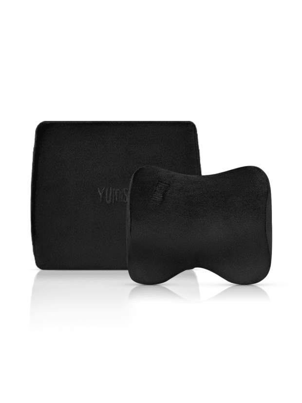 YUMISU Zestaw welurowych poduszek ISHIN z pianki memory