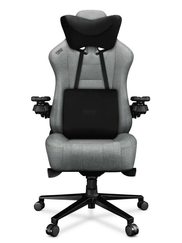 Fotel gamingowy YUMISU 2049 Tkanina CLOUD/BLACK