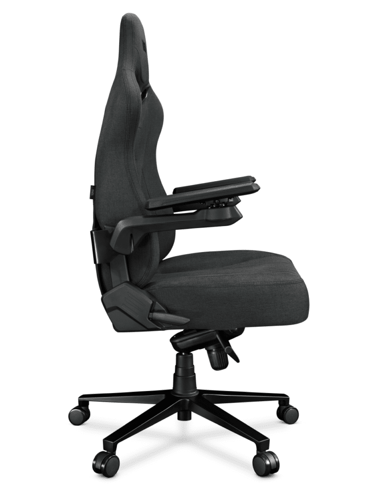 Fotel gamingowy YUMISU 2049 Tkanina GRAY/BLACK - obrazek 4