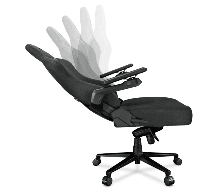 Fotel gamingowy YUMISU 2049 Tkanina GRAY/BLACK - obrazek 12
