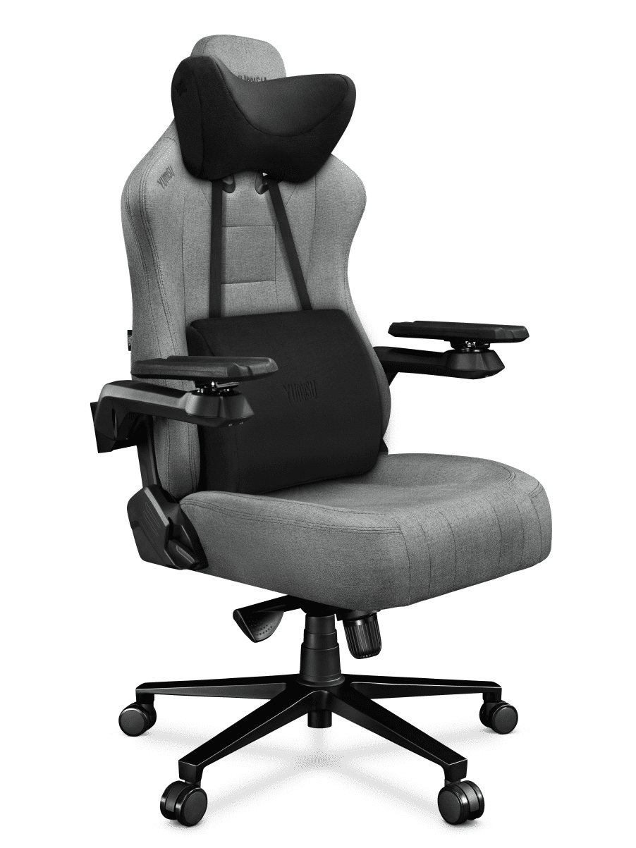 Fotel gamingowy YUMISU 2049 Tkanina CLOUD/BLACK
