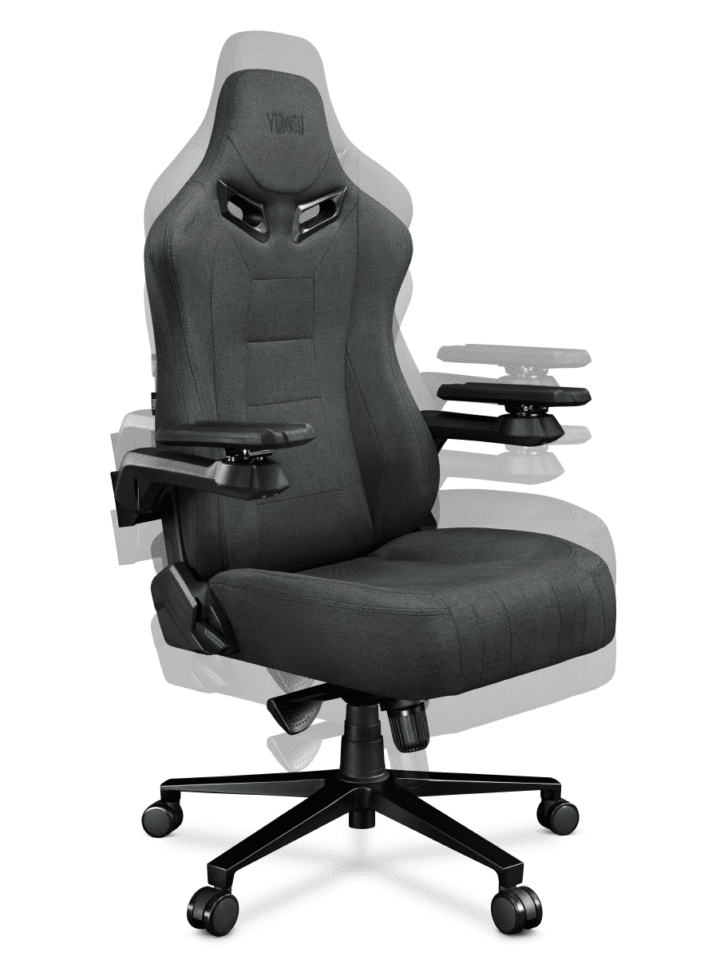 Fotel gamingowy YUMISU 2049 Tkanina GRAY/BLACK - obrazek 9
