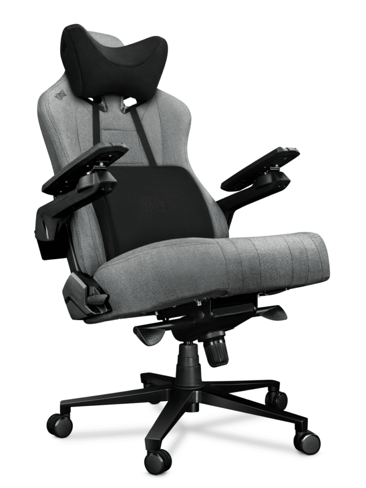 Fotel gamingowy YUMISU 2049 Tkanina CLOUD/BLACK - obrazek 3