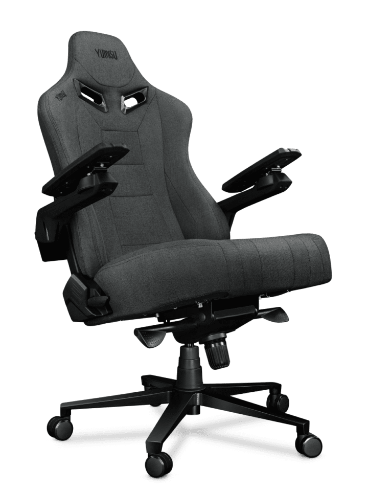 Fotel gamingowy YUMISU 2049 Tkanina GRAY/BLACK - obrazek 10