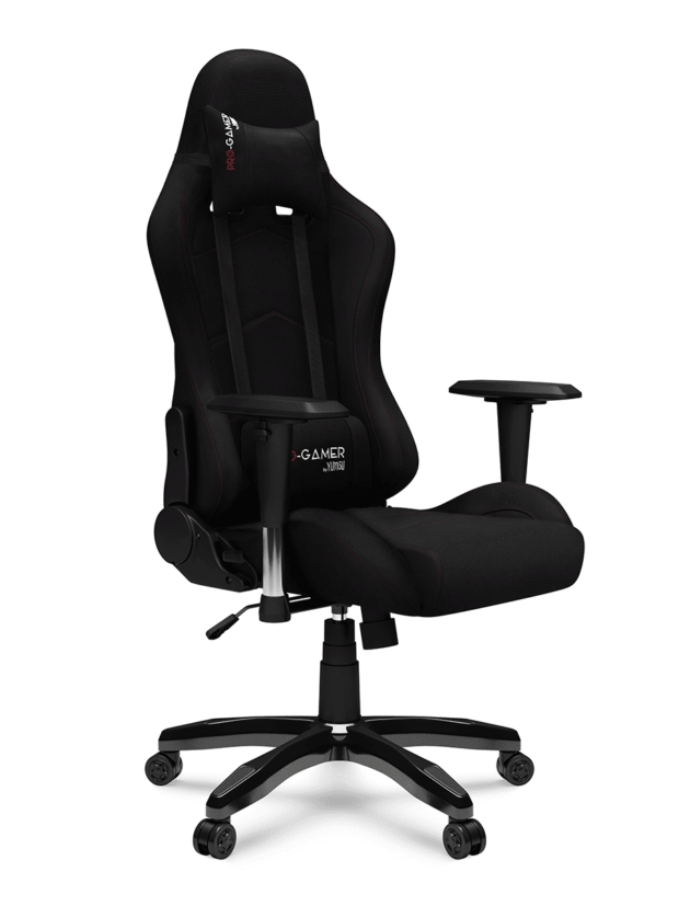 Fotel gamingowy FALCON+ Tkanina Czarny