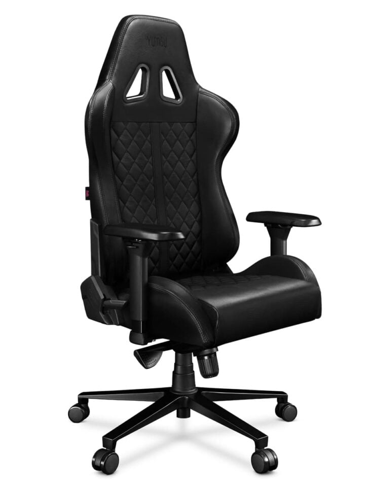 Fotel gamingowy YUMISU 2050 Magnetic Real Leather BLACK - obrazek 7