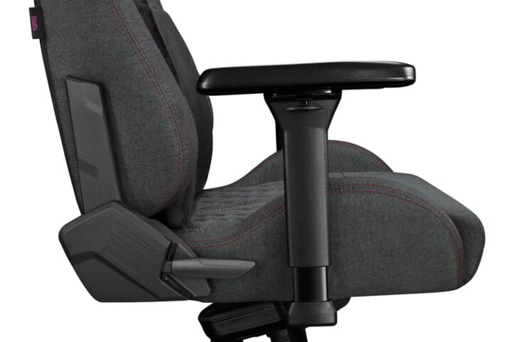 Fotel gamingowy YUMISU 2050 Magnetic Tkanina GRAY/RED - obrazek 15
